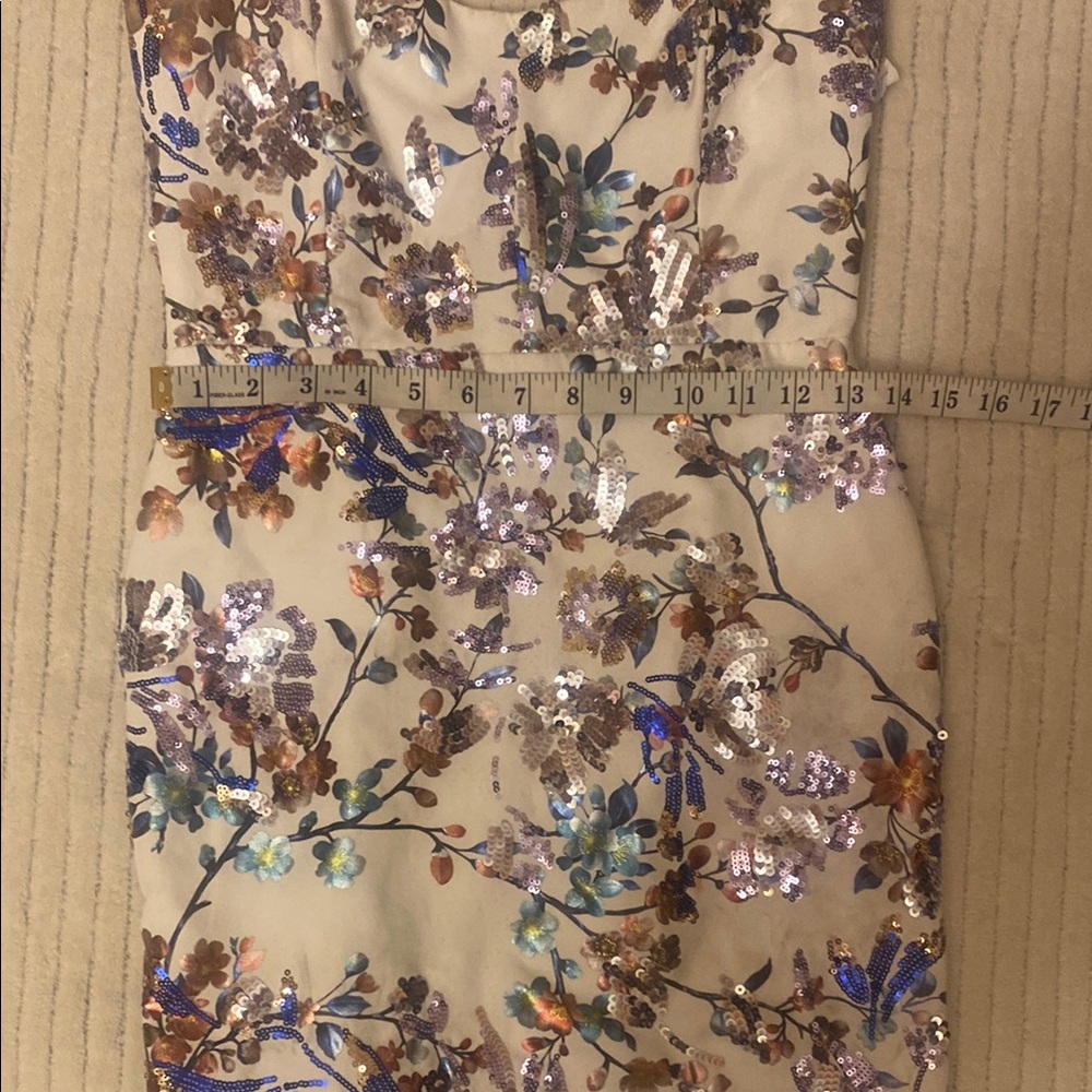 NOOKIE Floral White and Purple Women's Dress - Picture 7 of 8